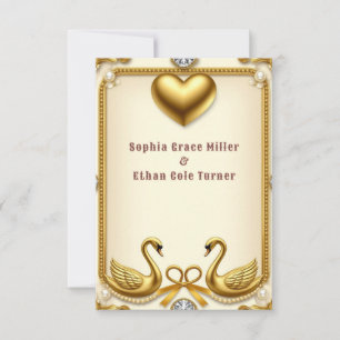 Goldene Hochzeitstermin Bewahre den Moment Design  Save The Date
