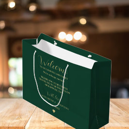Goldene Hochzeitsyklen Begrüßungstasche Hotelgast- Große Geschenktüte