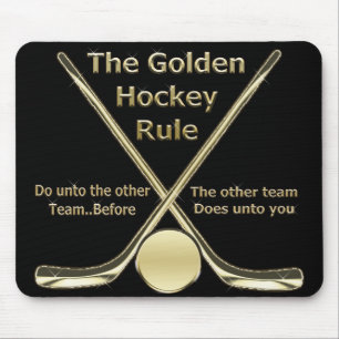 Goldene Hockey-Regel Mousepad