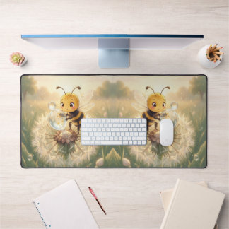 Goldene Hummel im Blütentanz.9 Schreibtischunterlage