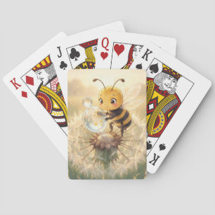 Goldene Hummel im Blütentanz.9 Spielkarten