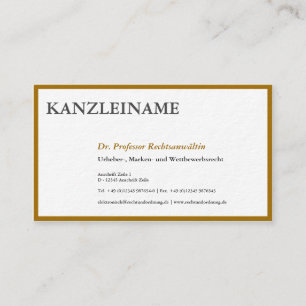 Goldene ID-Karten Visitenkarte