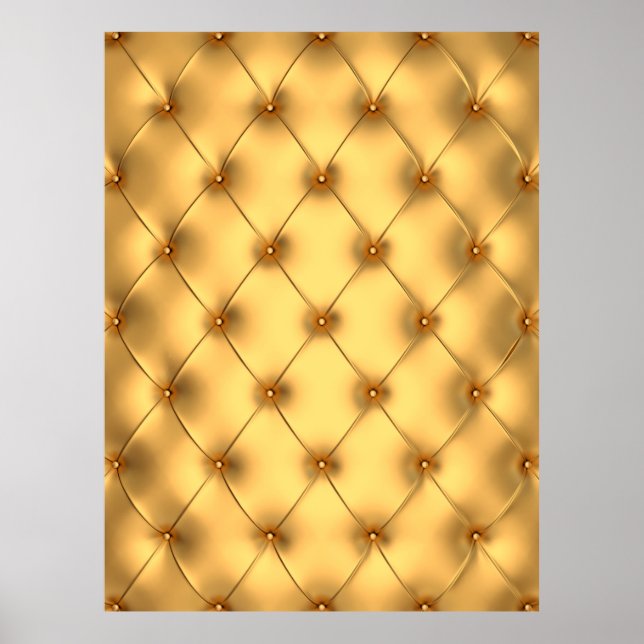 Goldene Innendekoration des Glamours Poster (Vorne)