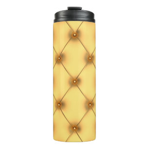 Goldene Innendekoration des Glamours Thermosbecher