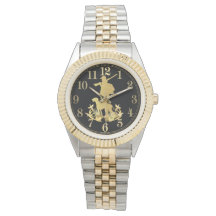 Goldene Jägeruhr
