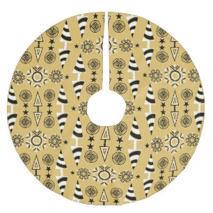 Goldene Jugendstil-Weihnachtsdekoration Polyester Weihnachtsbaumdecke