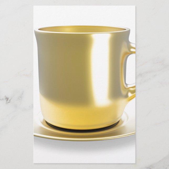 Goldene Kaffeetasse (Vorderseite)