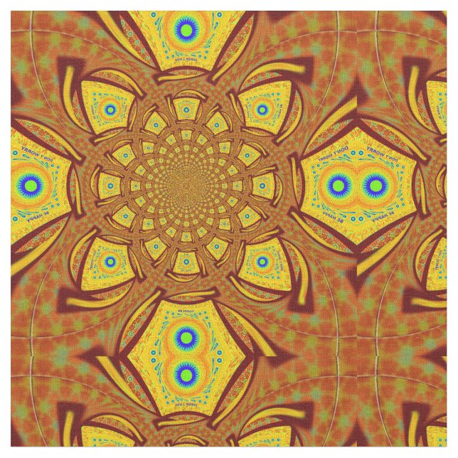 Goldene Kaleidoskop Kunst, Dichtung Stoff (Nahaufnahme)