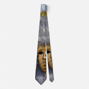 Goldene Karnevals-Maske Krawatte