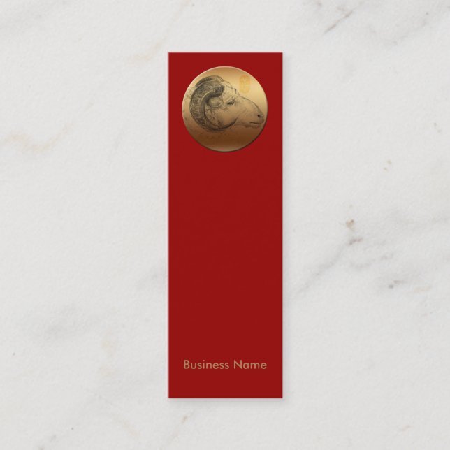 Goldene Karten des RAM-Neujahrsfest-Tierkreis-B (Vorderseite)