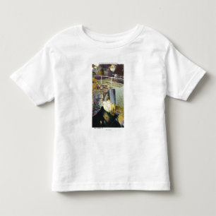 Goldene Kaskade und natürliche Brücken-Ansicht Kleinkind T-shirt