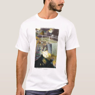Goldene Kaskade und natürliche Brücken-Ansicht T-Shirt