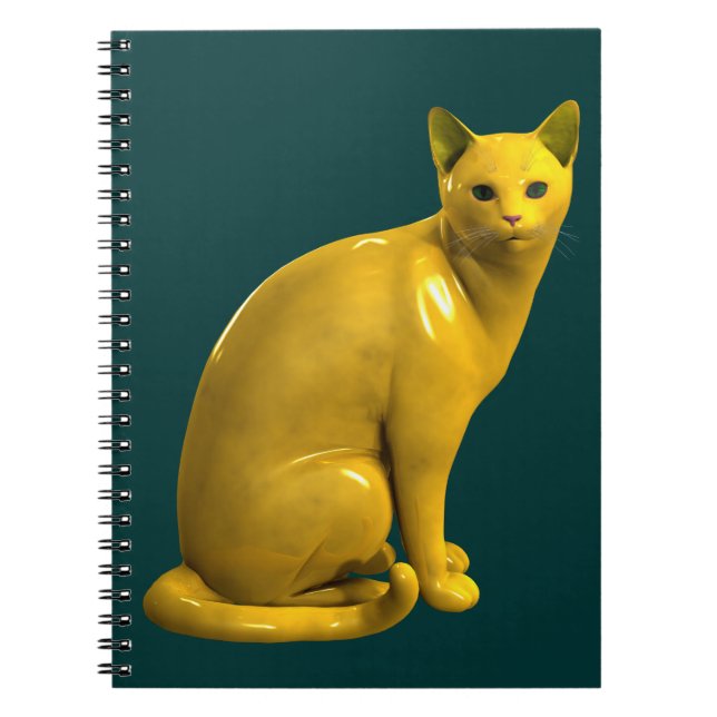 Goldene Katze Notizblock (Vorderseite)