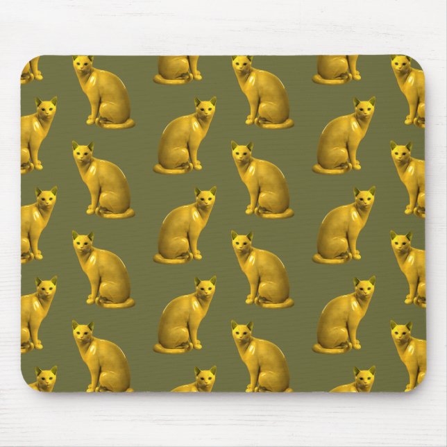 Goldene Katzen Mousepad (Vorne)