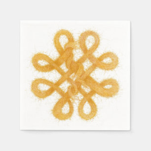 GOLDENE KELTISCHE KNOTEN Standard Cocktail Serviet Serviette
