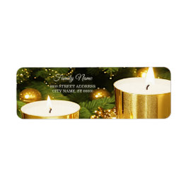 Goldene Kerzen Weihnachtsrückgabe