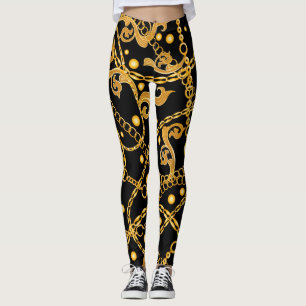 Goldene Ketten Leggings