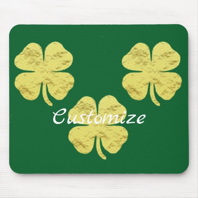 Goldene Kleeblätter Thunder_Cove Mousepad (Vorne)