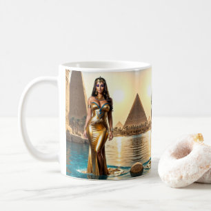 Goldene Königin des Nils Kaffeetasse