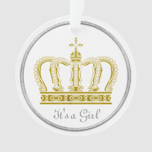 Goldene königliche Krone + Ihr backgr. u. Ideen Ornament