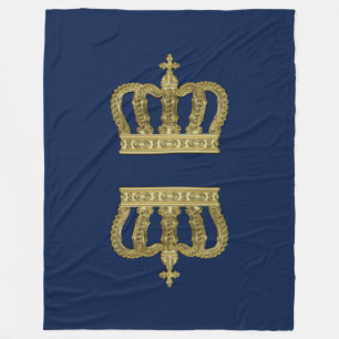Goldene königliche Krone II + Ihr backgr. u. Idee Fleecedecke