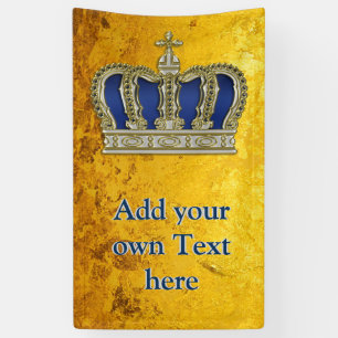 Goldene königliche Krone V + Ihr backgr. u. Ideen Banner