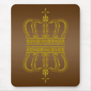 Goldene Königskrone + dein Hintergrund & Ideen Mousepad