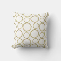 Goldene Kreise auf weißem, modernem Design
