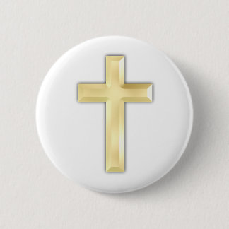 Goldene Kreuze Button