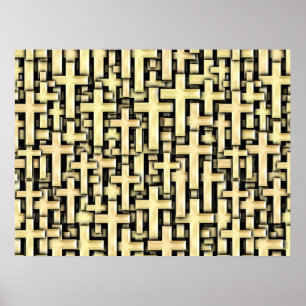 Goldene Kreuze Poster