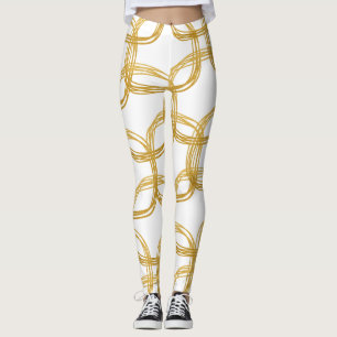 Goldene Kritzelkreise Moderne Eleganz Wählen Sie e Leggings