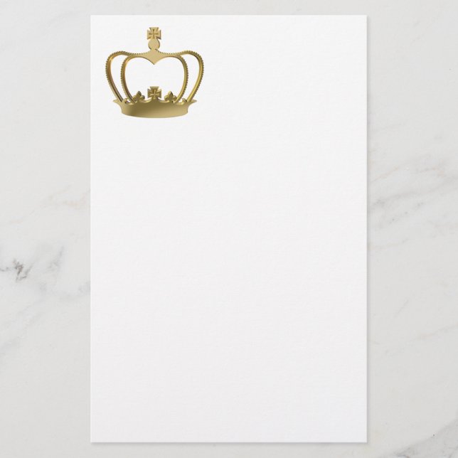Goldene Krone Briefpapier (Vorderseite)