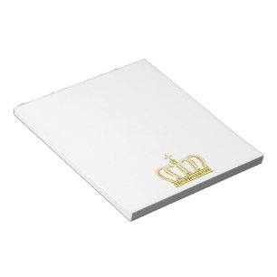 Goldene Krone + Ihre Ideen Notizblock