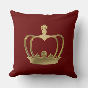 Goldene Krone Kissen