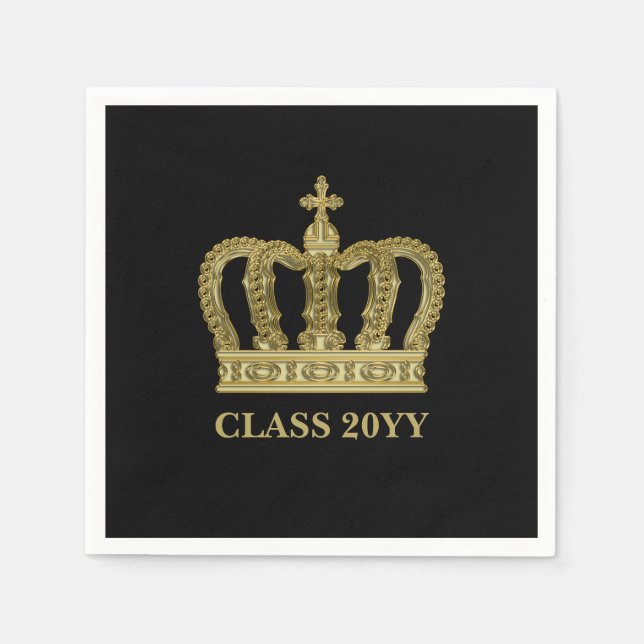 Goldene Krone - Luxus royal 1 Serviette (Vorderseite)