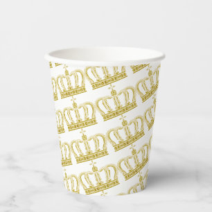 Goldene Krone - Luxuskönigin Pappbecher