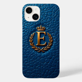Goldene Krone Oberhalb Stilftiger Buchstabe E Case-Mate iPhone 14 Hülle
