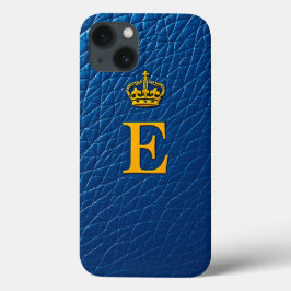 Goldene Krone Oberhalb Stilftiger Buchstabe E Case-Mate iPhone Hülle