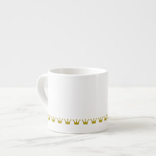 Goldene Kronen Grenze + Ihre Ideen Espressotasse