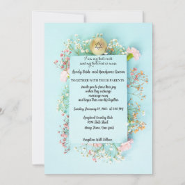 Goldene Kugel mit dem Stern des Jüdischen David Einladung