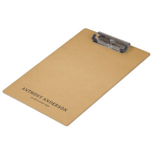 Goldene Kunstleder-Textur-Design Klemmbrett