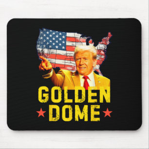 Goldene Kuppel Trump Große amerikanische Karte Pat Mousepad