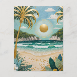 Goldene Küste Feiertagspostkarte