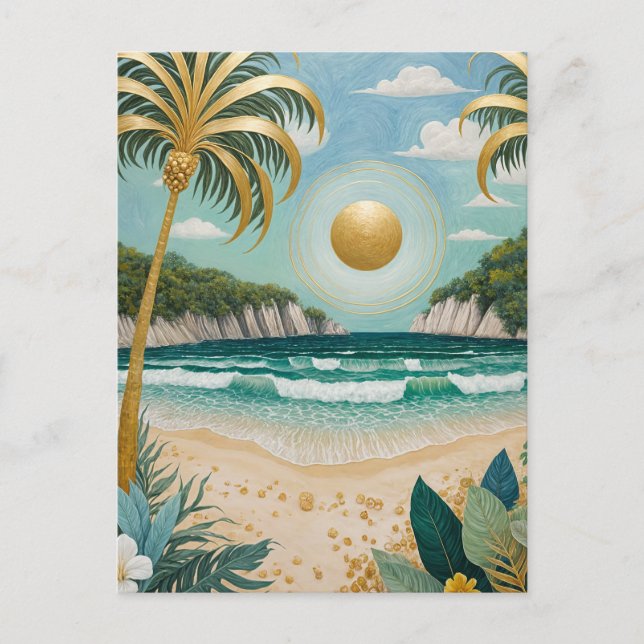 Goldene Küste Feiertagspostkarte (Vorderseite)