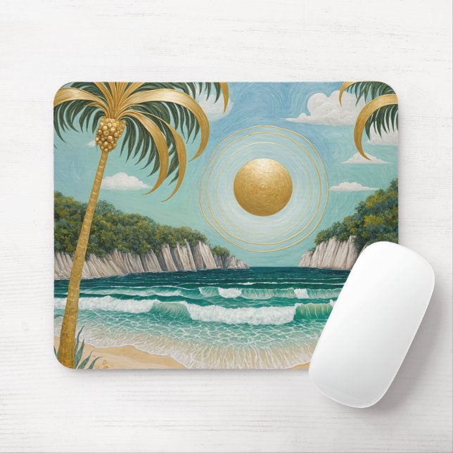 Goldene Küste Mousepad (Mit Mouse)