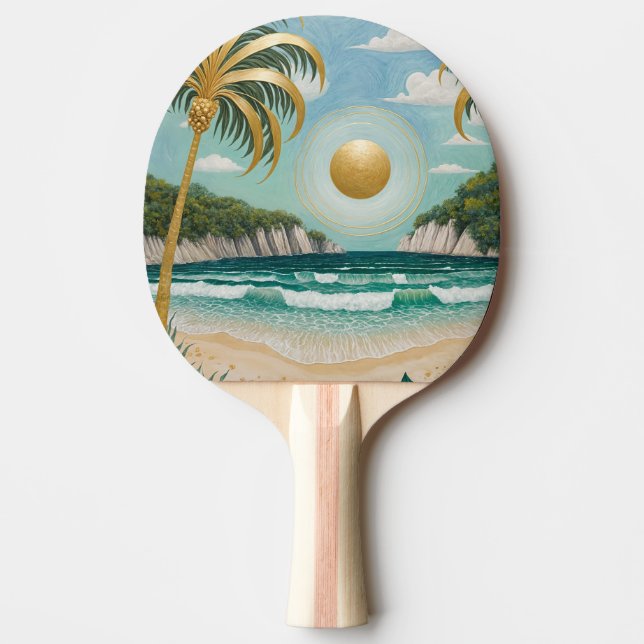 Goldene Küste Tischtennis Schläger (Vorderseite)