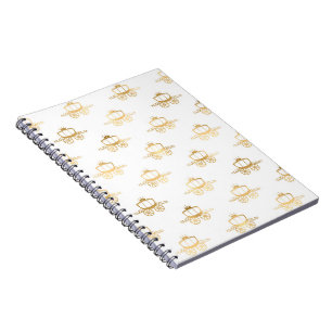 Goldene Kutschen Aschenputtel Prinzessin Royal Mag Notizblock