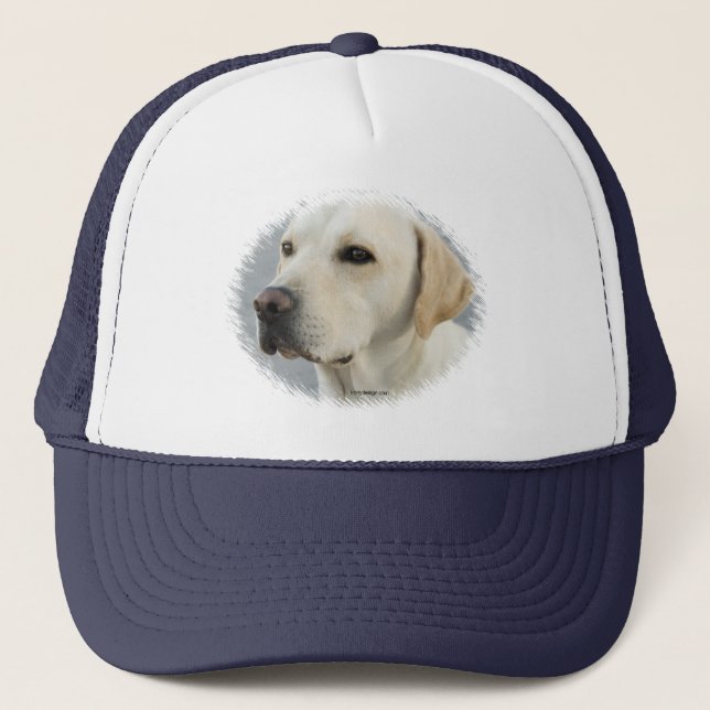 Goldene Labrador retriever-Fotografie Truckerkappe (Vorderseite)