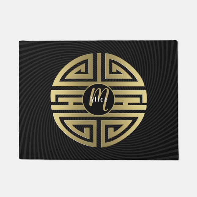 Goldene Langlebigkeit | Phantastisches chinesische Fußmatte (Vorderseite)