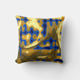 Goldene Lapislazuli-Farben  Kissen